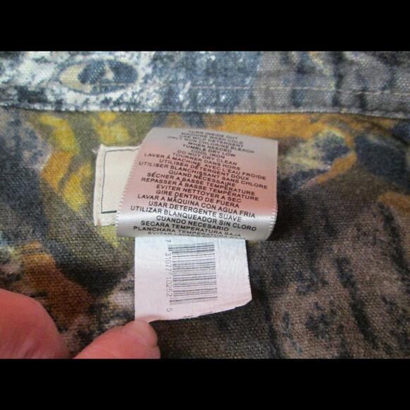 Mossy Oak Mens Size Large Flannel Shirt Chamois Heavyweight Breakup Camouflage - Picture 4 of 8